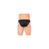 Slip noir rayé opaque et transparent 